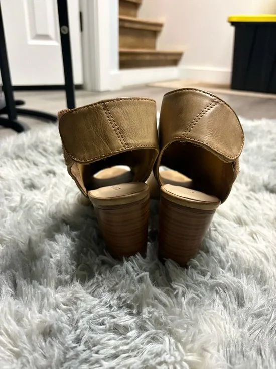 Call It Spring Tan Open-Toe Mules - Picture 2 of 6